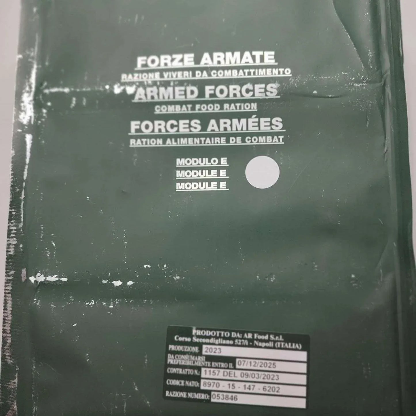 Forze Armate Razione Viveri Da Combattimento - RACIONES DE COMBATE MRE