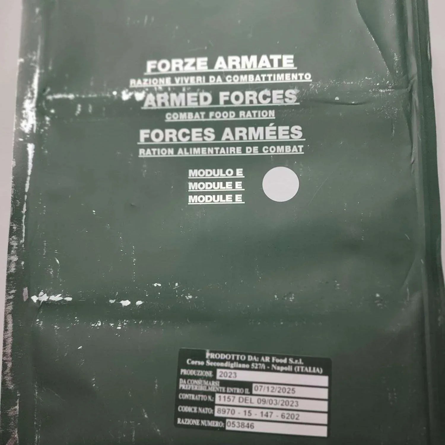 Forze Armate Razione Viveri Da Combattimento - RACIONES DE COMBATE MRE