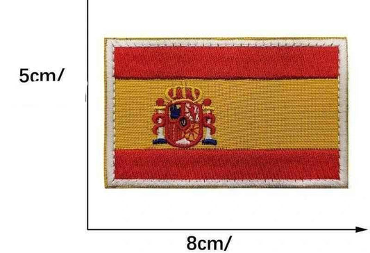 Parche bandera España medidas velcro táctico militar español