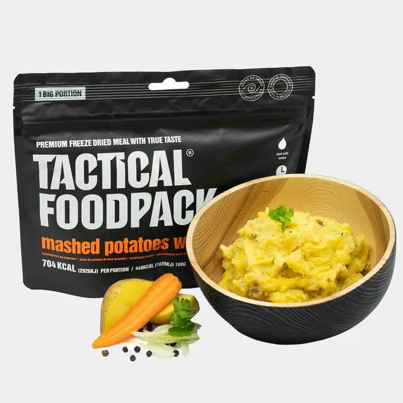 Pollo con Puré de Patatas – Tactical Foodpack - RACIONES DE COMBATE MRE