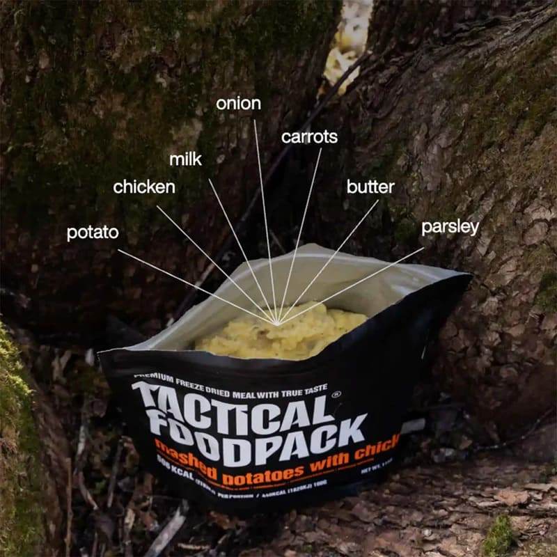 Pollo con Puré de Patatas – Tactical Foodpack - RACIONES DE COMBATE MRE