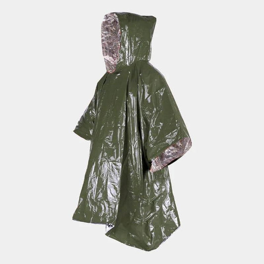Poncho emergencia verde oliva Pentagon impermeable supervivencia camping
