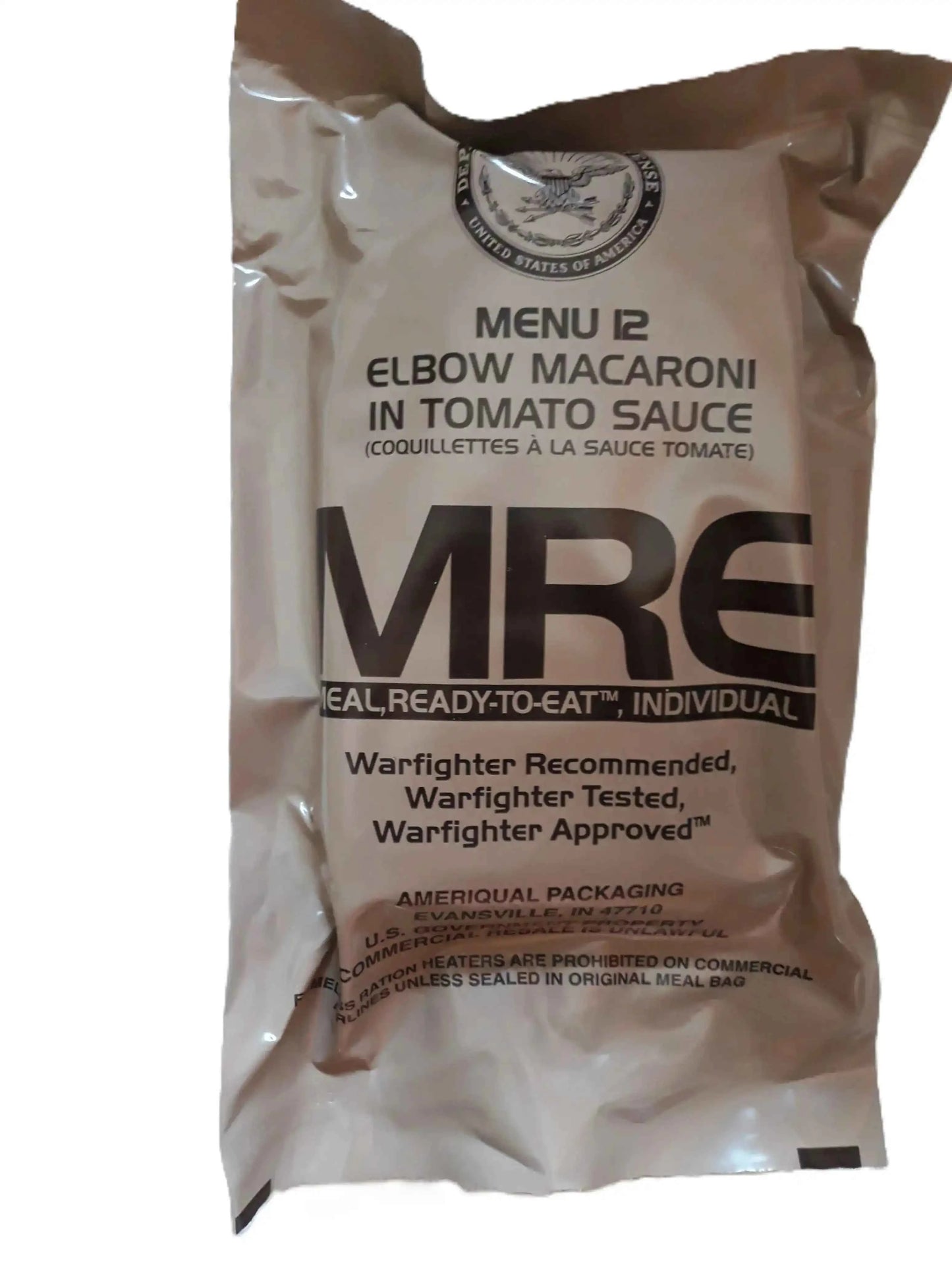 Ración militar MRE Menu 12