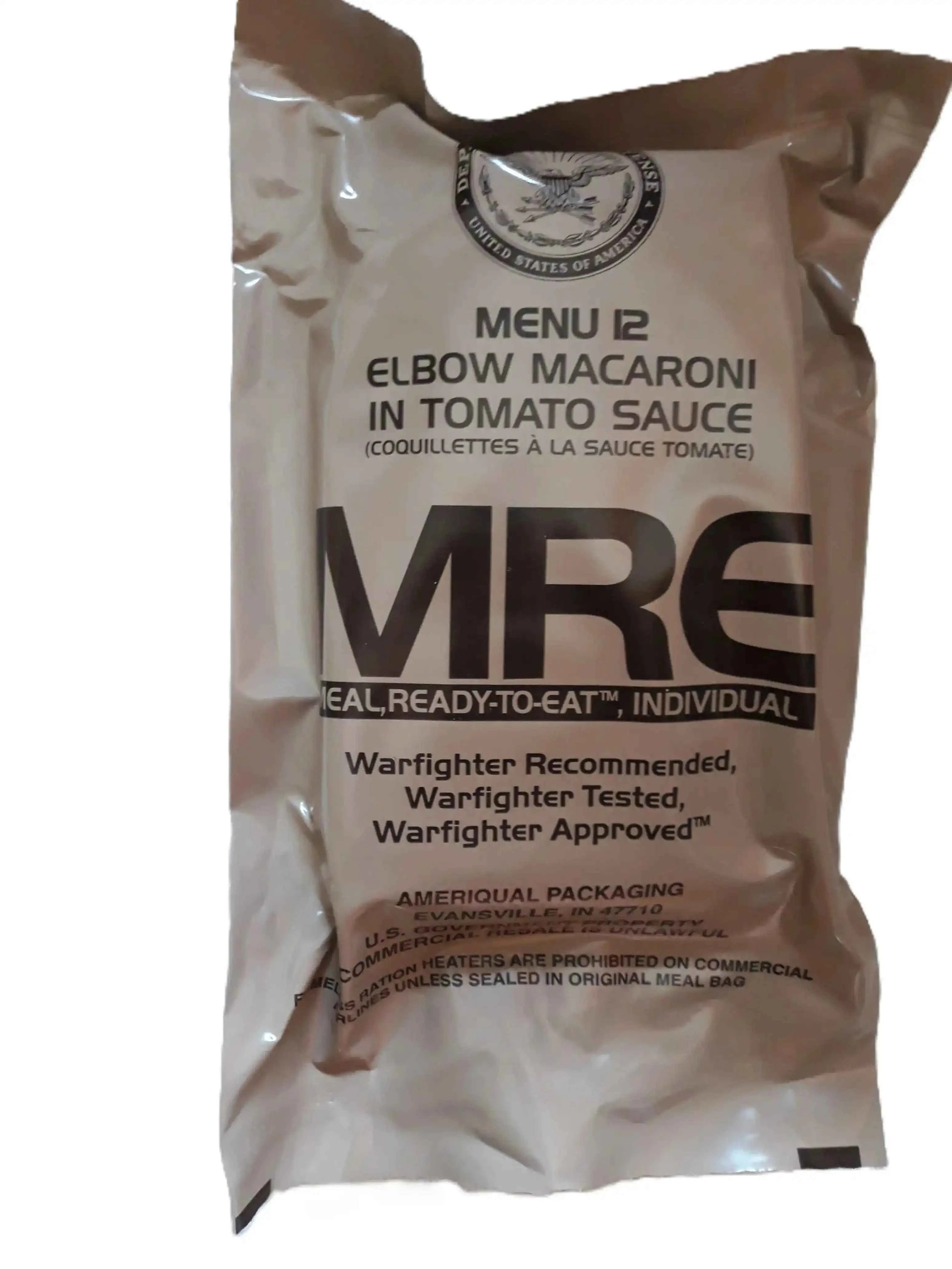 Ración militar MRE Menu 12