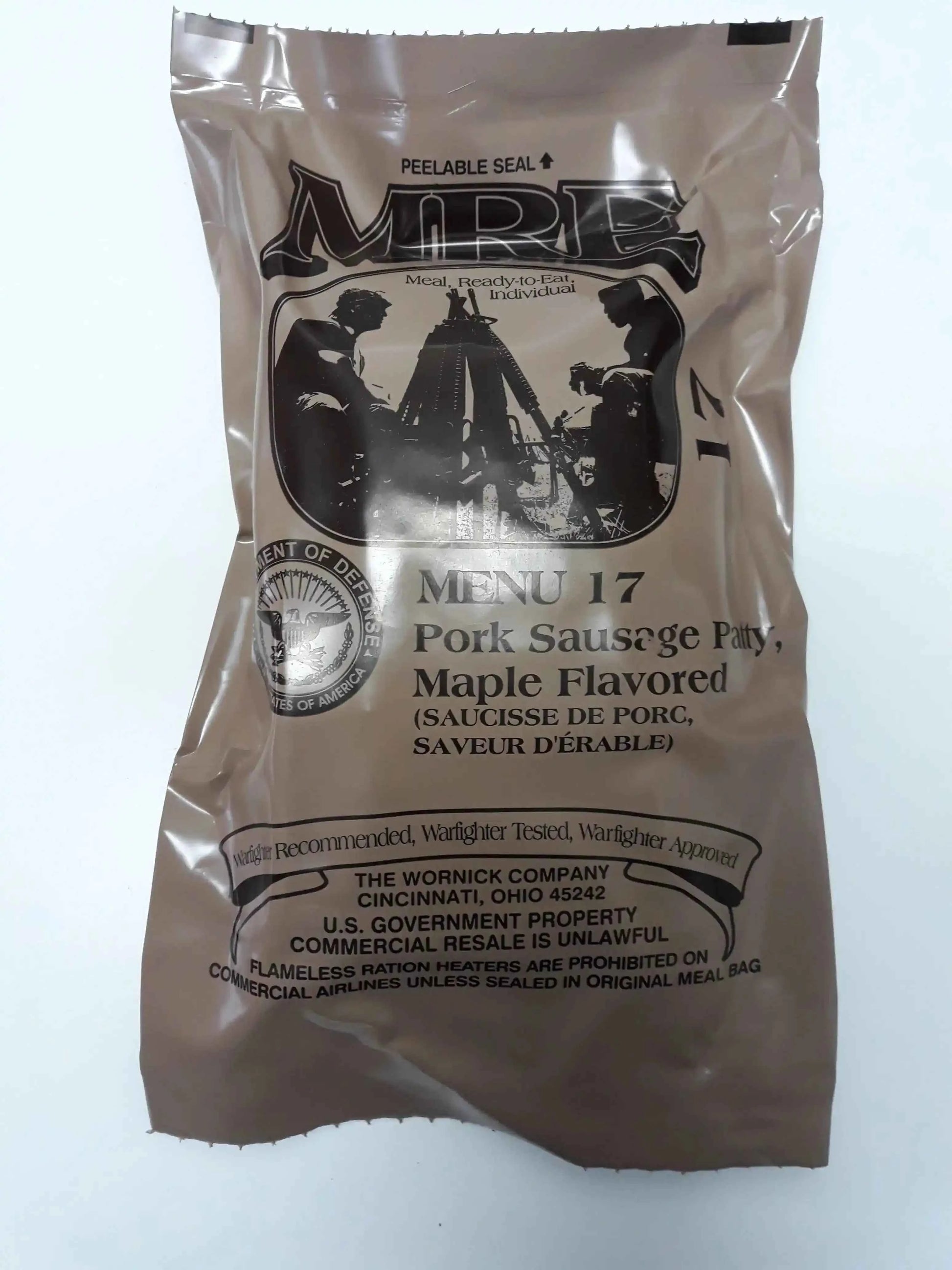 Ración militar MRE Menu 17