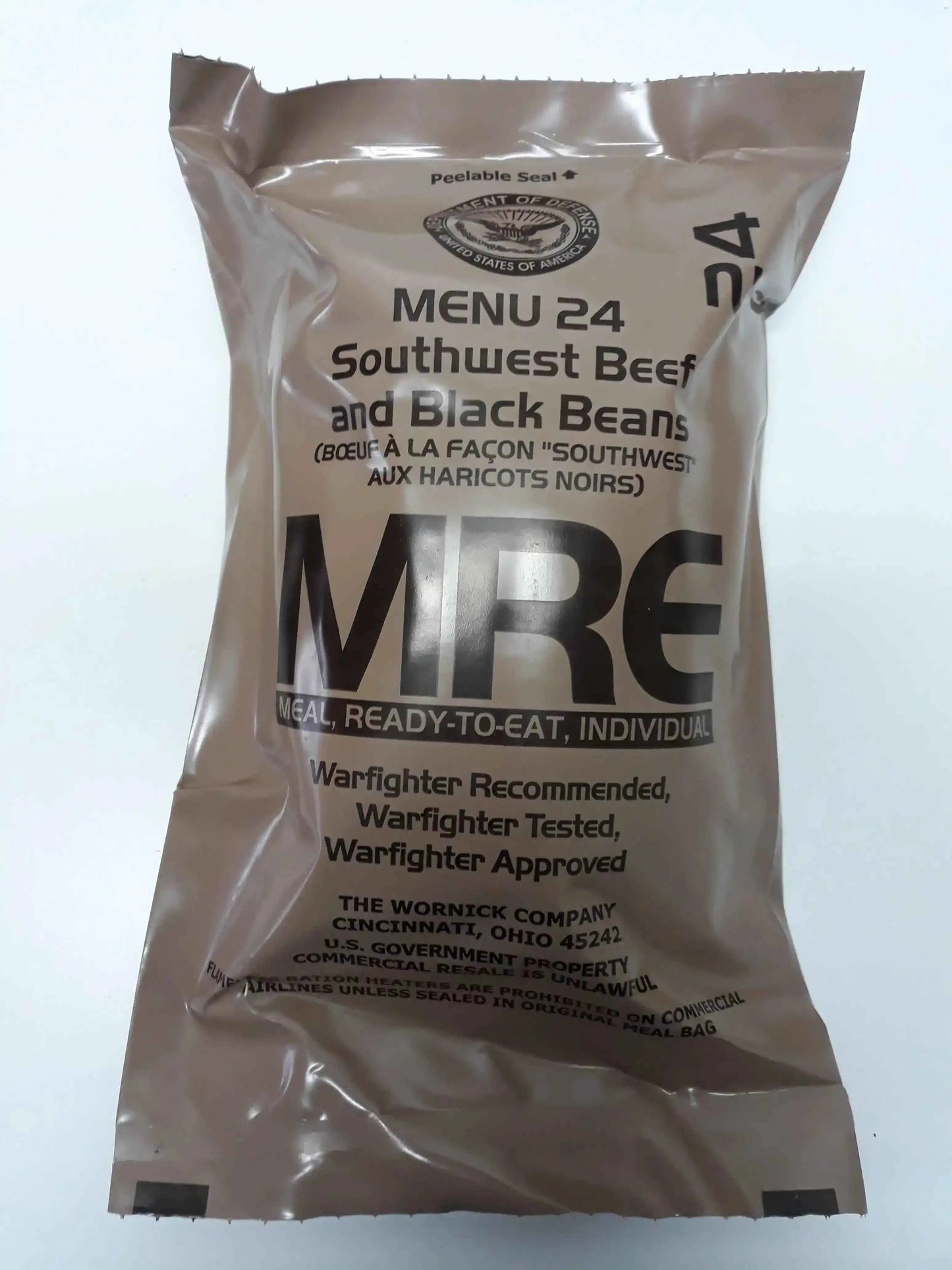 Ración militar MRE Menu 24