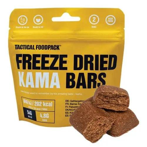 🪖 Barritas Energéticas Tactical Foodpack Freeze Dried KAMA Bars - RACIONES DE COMBATE MRE