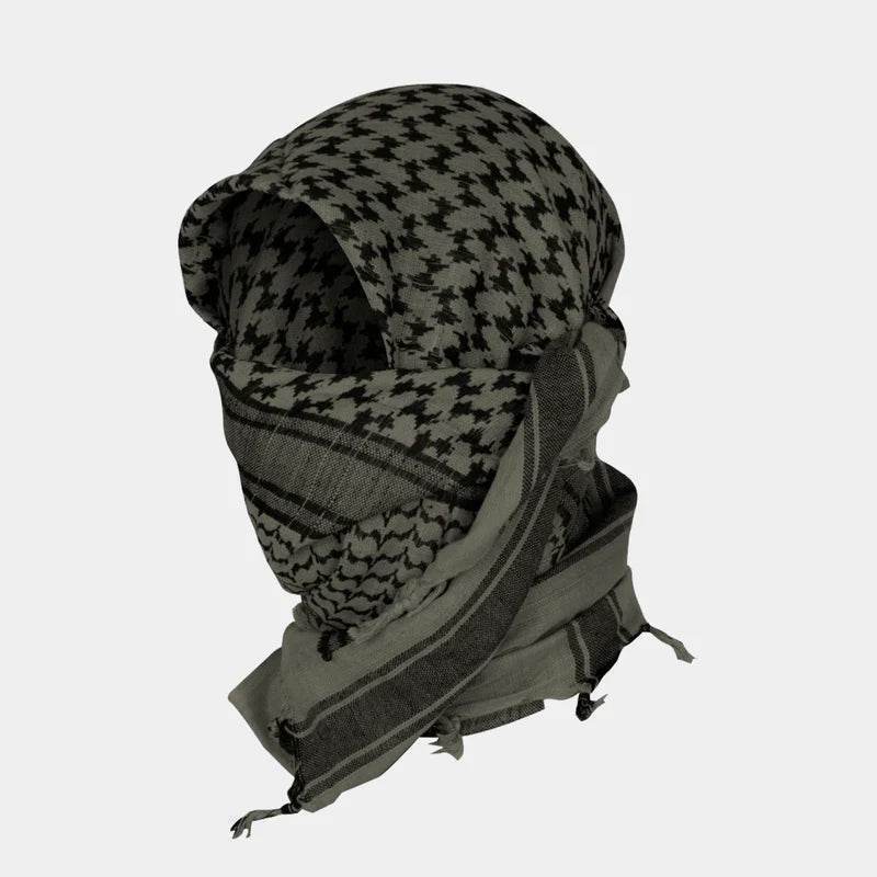 Pañuelo Shemagh Verde Oliva-Negro 
