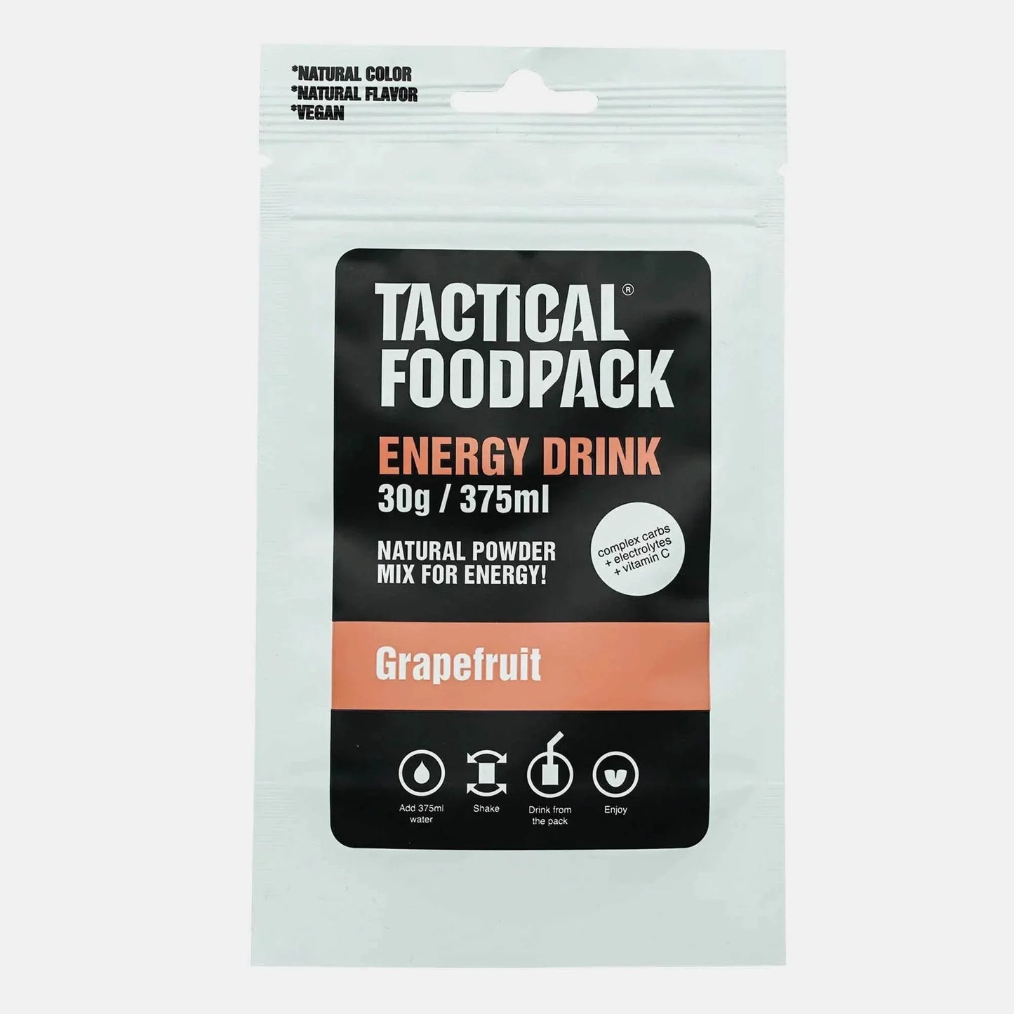 Bebida isotónica pomelo Tactical Foodpack energía outdoor camping