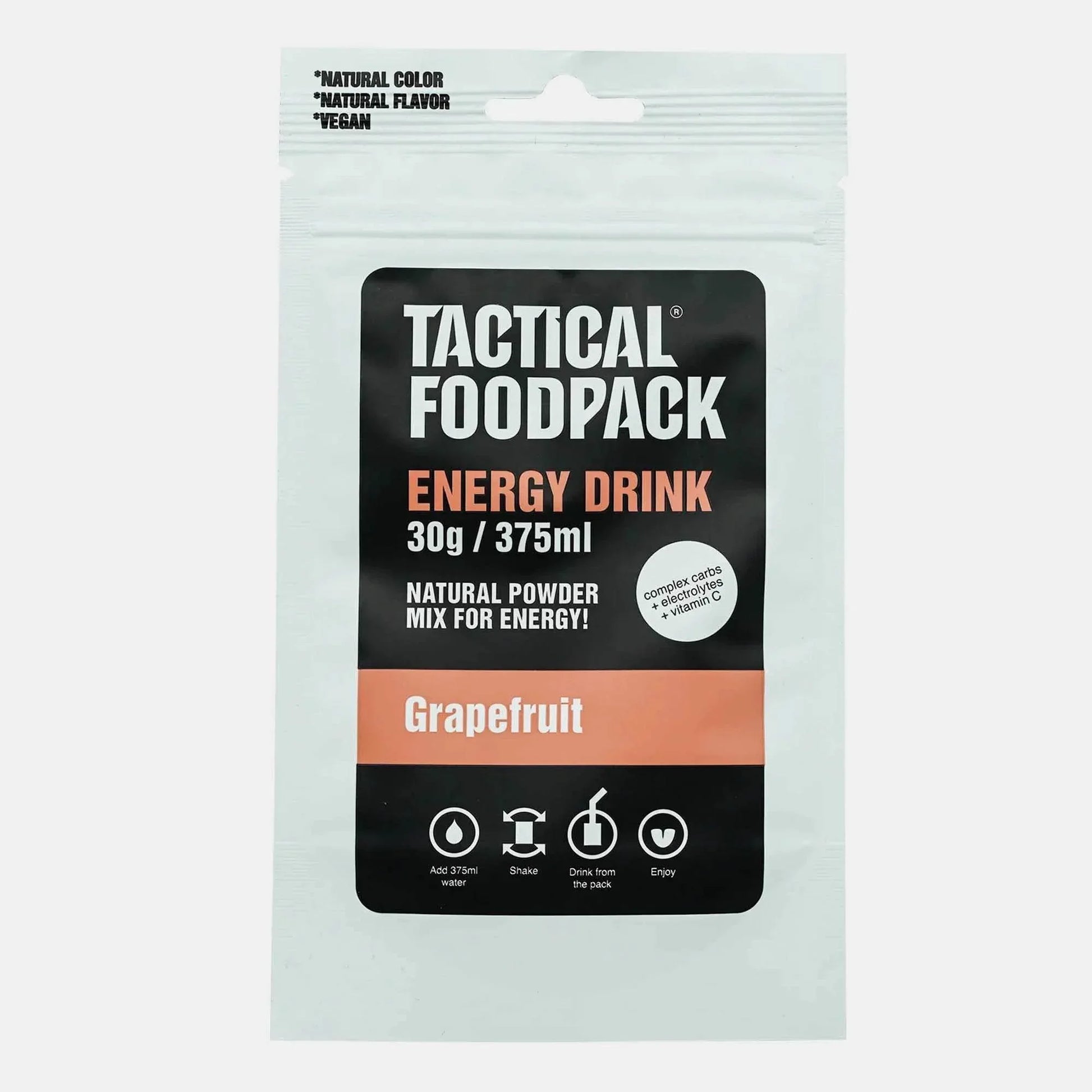 Bebida isotónica pomelo Tactical Foodpack energía outdoor camping