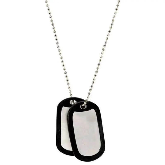 Chapa Barbaric Dog Tag identificación acero inoxidable militar