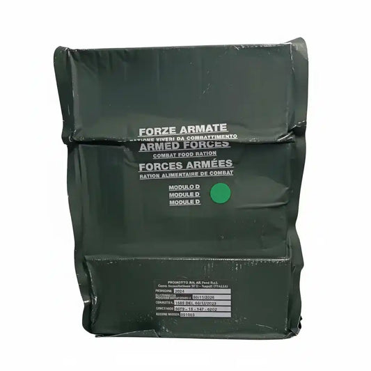 MRE italiana menú D ración combate ejército Italia