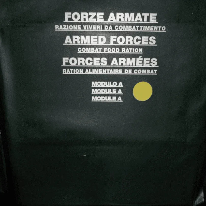 Ración militar MRE Italia módulo amarillo ejército italiano