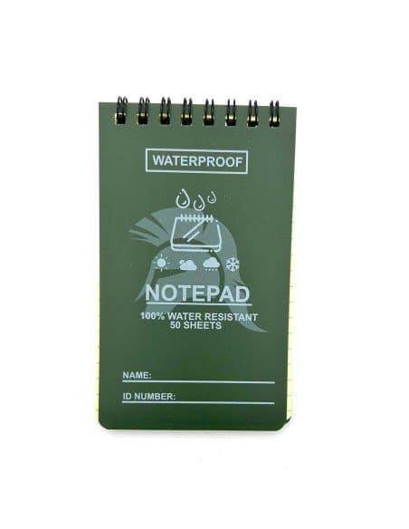 LIBRETA WATERPROOF 8X12CM IMMORTAL VERDE