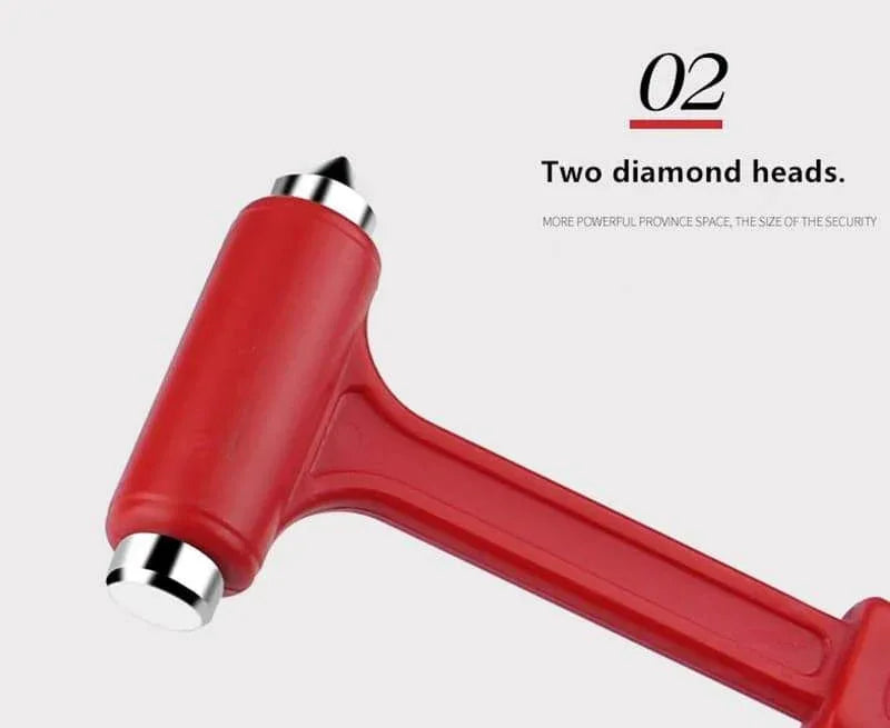 Martillo de Seguridad para Coche 2 en 1 