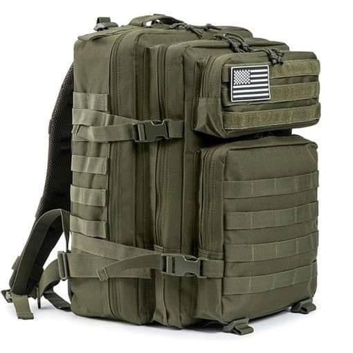 Mochila táctica militar verde 45L camuflaje outdoor supervivencia