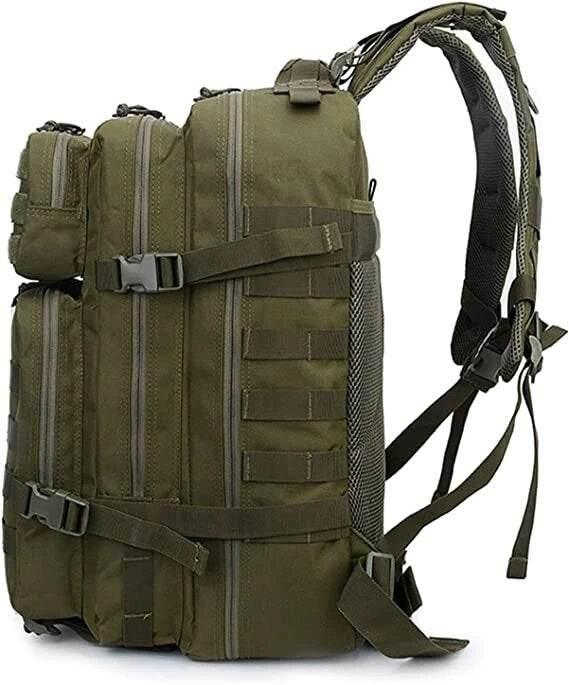 Mochila táctica verde 45 litros equipamiento militar profesional