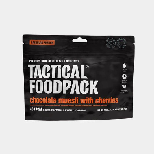 Muesli con Chocolate y Cerezas – Tactical Foodpack - RACIONES DE COMBATE MRE