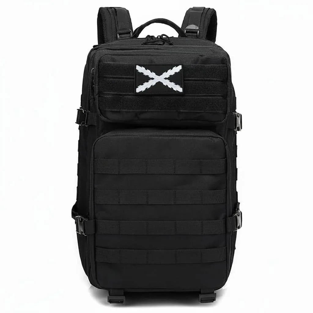 Parche Cruz Borgoña blanca Tercios mochila velcro táctico