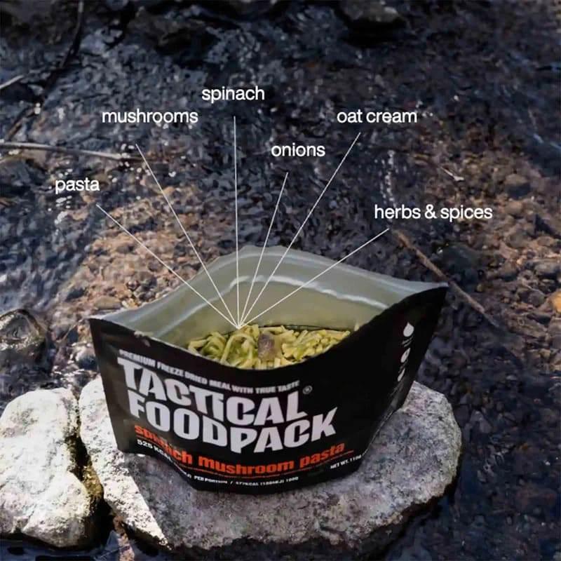 Pasta champiñones liofilizada Tactical Foodpack camping trekking