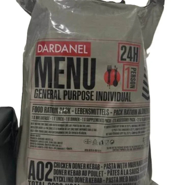 Ración militar Dardanel menú 2 Grecia 24h combate