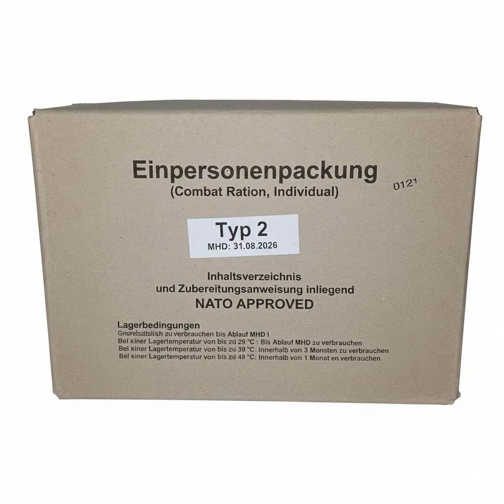 Contenido ración militar alemana EPA completa ejército