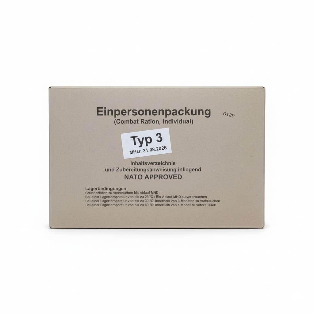 Componentes ración EPA Alemania MRE militar alemana